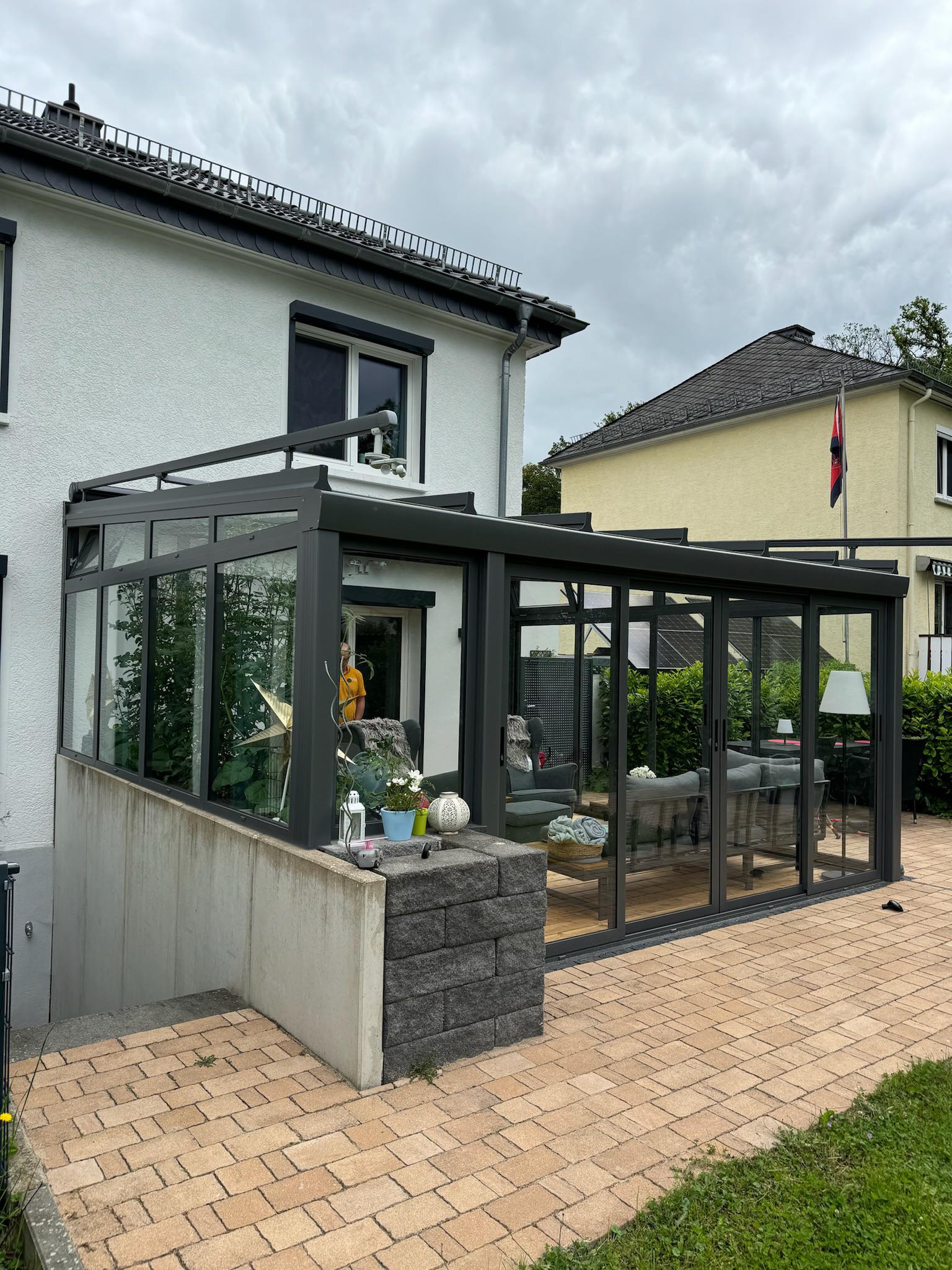 Kaltwintergarten mit Beschattung, Vilshofen an der Donau