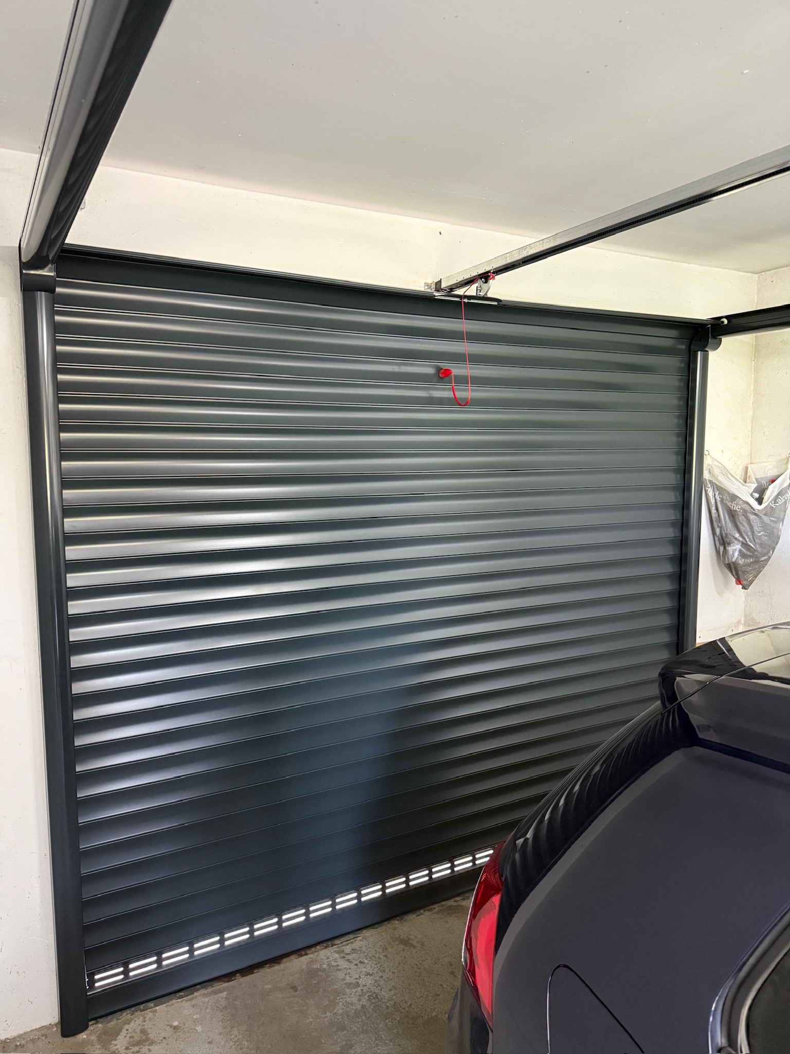 Neues Garagenrolltor, Bogen